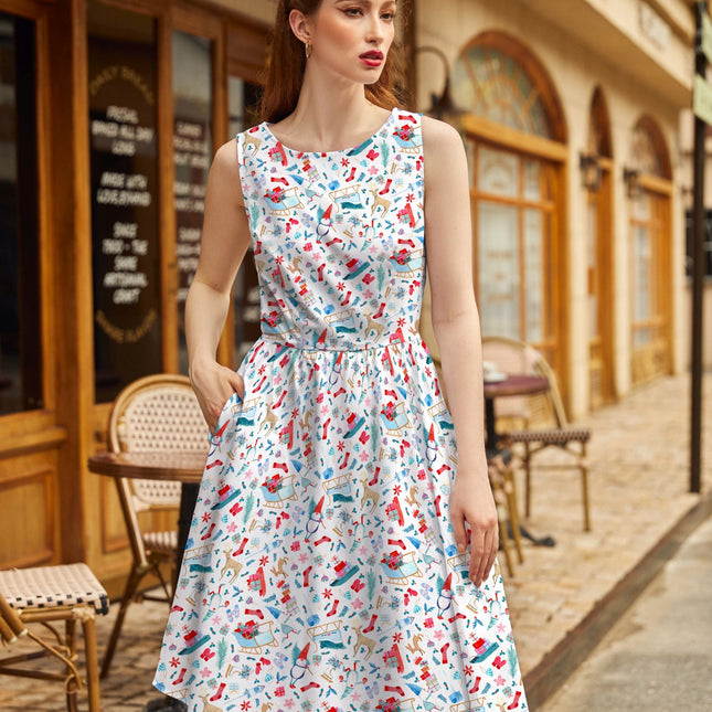 Winter Cheer Vintage Dress