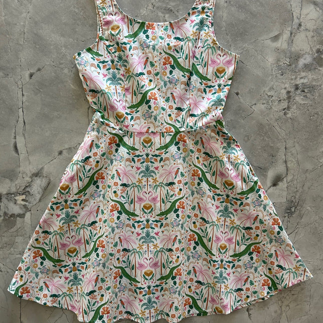 Tropical Skater Dress - Medium only, 1 left!