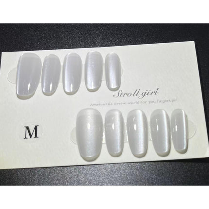 1079 Handmade Nail Wear Nail Art Reusable Press on Nails False Nails 2PCS
