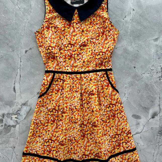 Candy Corn Collared Dress - XS only