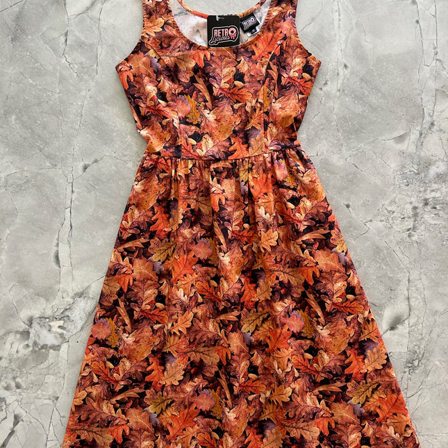 Leaves Fit & Flare Dress - XS only, 1 left!