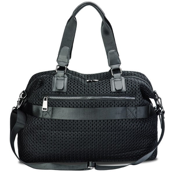 Oversized Tote Crossbody Travel bag Mesh Simple Leisure Big Solid Nylon Laser Hold Shoulder Purse Detachable Strap - Dashing Nova