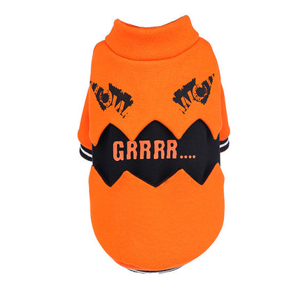 Puppy dog clothes halloween pumpkin costume
