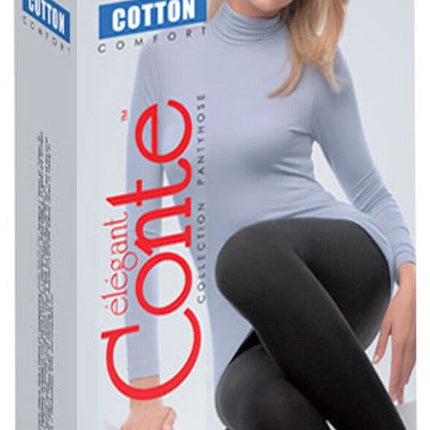 Conte Cotton 400 Den - 90% Cotton Warm Opaque Women's Tights (7С-25СП)