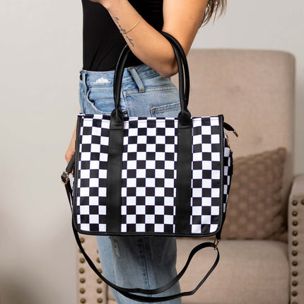 Dallas Checkered Tote