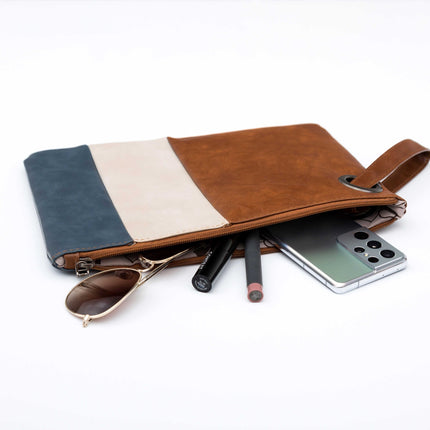 Oversize Everyday Color Block Clutch