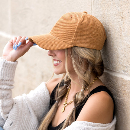 Corduroy Boyfriend Ball Cap