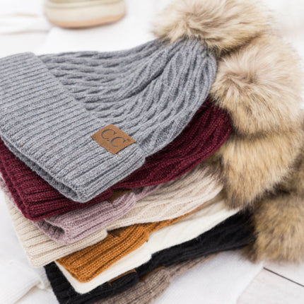 C.C® Honeycomb Pom Beanie