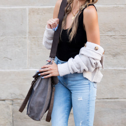 Colorblock Messenger Bag