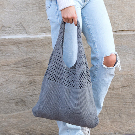Soft Knit Hobo Shoulder Bag