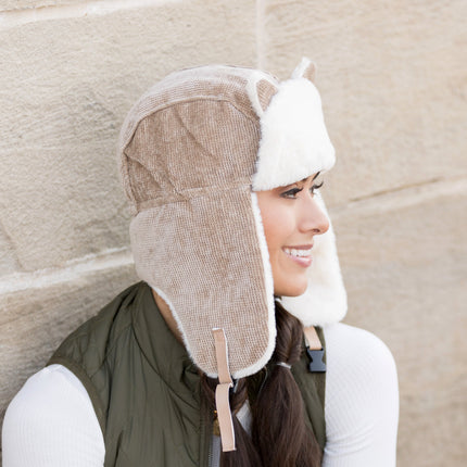 Kitten Ear Trapper Hat