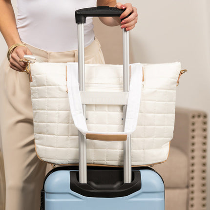 Mila Quilted Traveler Tote with Mini Clutch