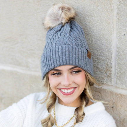 C.C® Honeycomb Pom Beanie