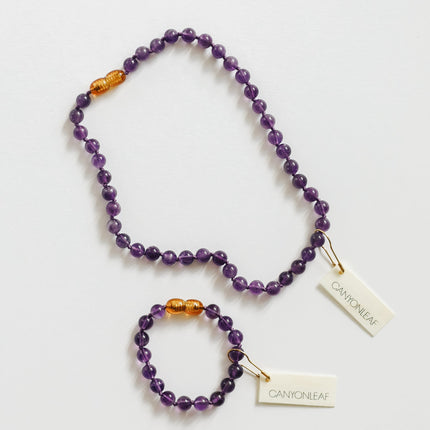 Pure Gemstone + Amethyst || Necklace