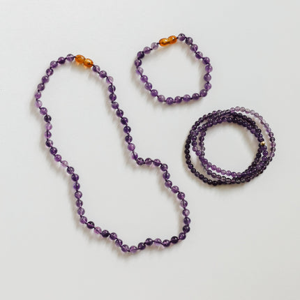 Pure Gemstone + Amethyst || Necklace