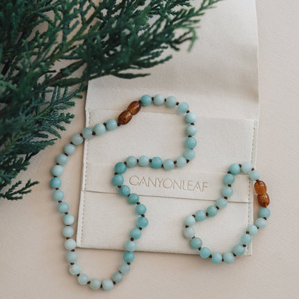 Pure Gemstone + Amazonite || Anklet or Bracelet
