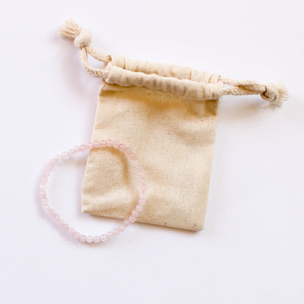 Polished Rose Quartz || Adult Bracelet