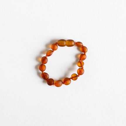 Raw Cognac Baltic Amber || Classic || Anklet or Bracelet