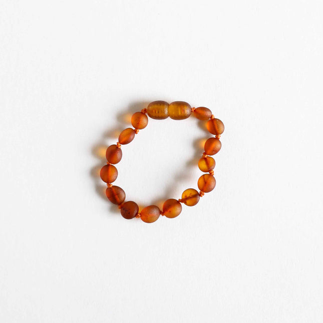 Raw Cognac Baltic Amber || Classic || Anklet or Bracelet