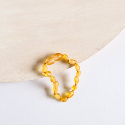 Raw Honey Baltic Amber || Classic || Anklet or Bracelet