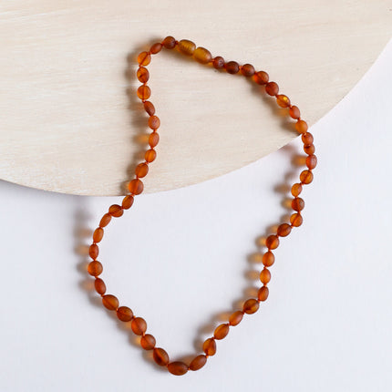 Raw Cognac Baltic Amber || Classic || Necklace