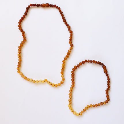 Raw Baltic Amber + Sunflower || Necklace ||
