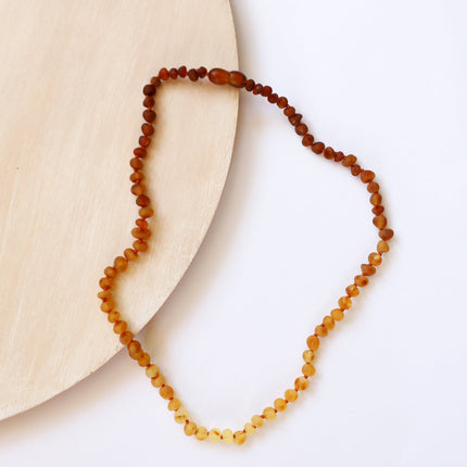 Raw Baltic Amber + Sunflower || Necklace ||