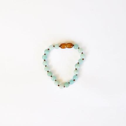 Pure Gemstone + Amazonite || Anklet or Bracelet