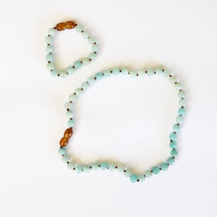 Pure Gemstone + Amazonite || Necklace