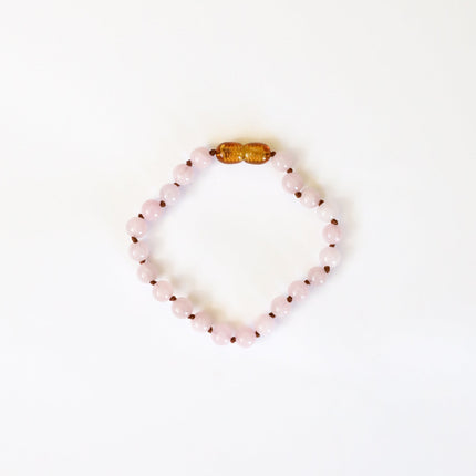 Pure Gemstone + Rose Quartz || Anklet or Bracelet