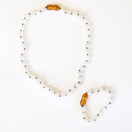 Pure Gemstone + Moonstone || Anklet or Bracelet