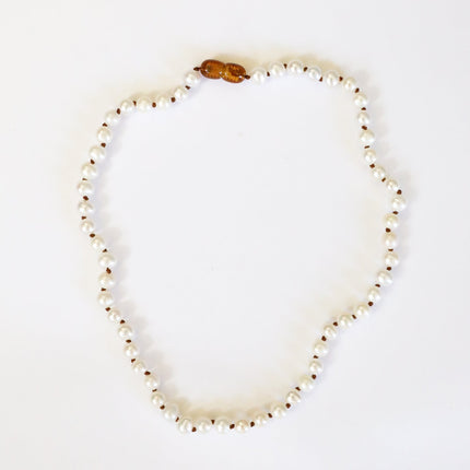 Pure Gemstone + Pearl || Necklace