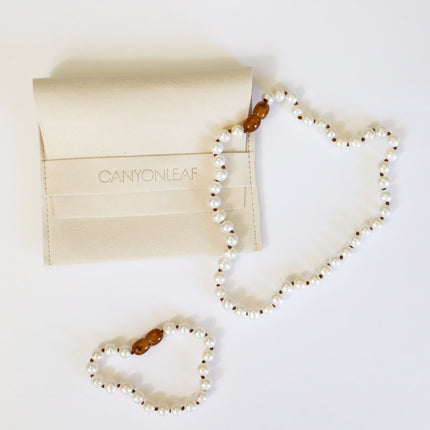 Pure Gemstone + Pearl || Anklet or Bracelet
