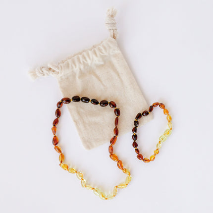 Polished Ombre Baltic Amber || Necklace