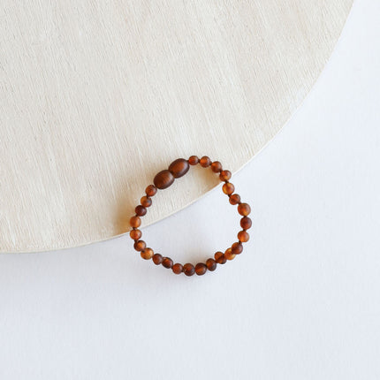 Raw Cognac Baltic Amber || Anklet or Bracelet