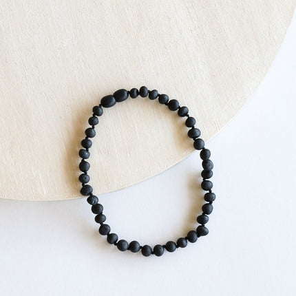 Raw Black Baltic Amber || Necklace