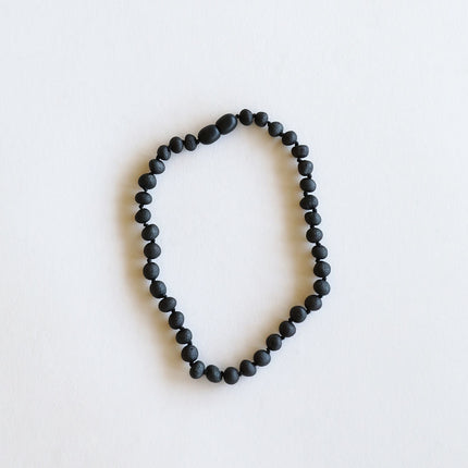 Raw Black Baltic Amber || Necklace