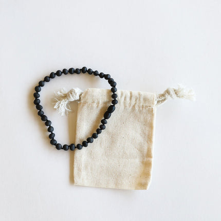 Raw Black Baltic Amber || Necklace