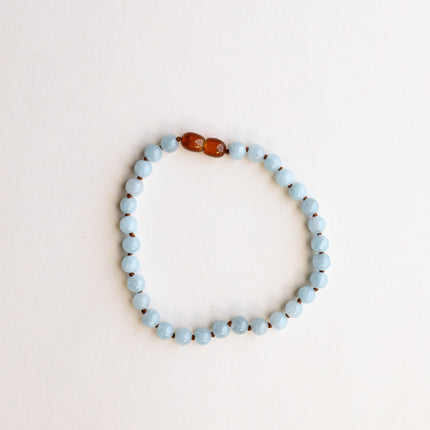Pure Gemstone + Aquamarine|| Anklet or Bracelet