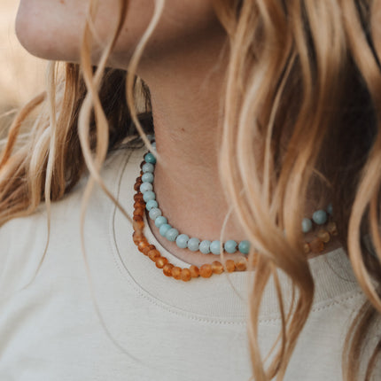 Pure Gemstone + Amazonite || Necklace