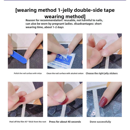 1070 Handmade Nail Wear Nail Art Reusable Press on Nails False Nails