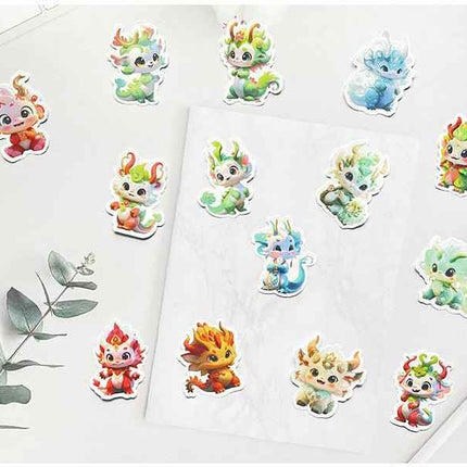 Fantasy Dragon Sticker Pack – 60 Waterproof Mythical Designs