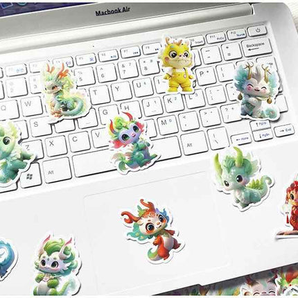 Fantasy Dragon Sticker Pack – 60 Waterproof Mythical Designs