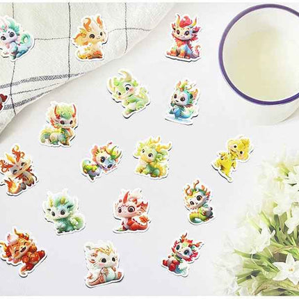 Fantasy Dragon Sticker Pack – 60 Waterproof Mythical Designs