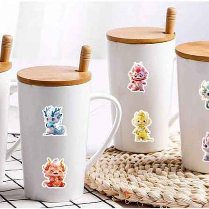 Fantasy Dragon Sticker Pack – 60 Waterproof Mythical Designs