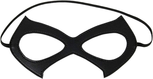 Luxury Black Red Leather Half Cat Eye Costume Mask Halloween Cosplay Fancy Dress Make Up Masquerade Party Props - Dashing Nova