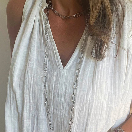 STATEMENT PAPERCLIP NECKLACE