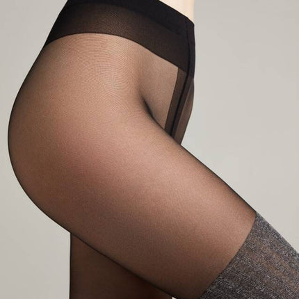Conte Demi 50 Den - Fantasy Opaque Women's Tights with Imitation Mélange Golfs (13S-71SP)