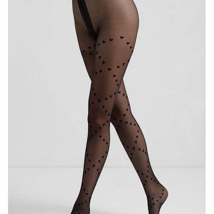 Conte Dolce Vita 20 Den - Fantasy Women's Tights with "hearts" pattern (21S-99SP)