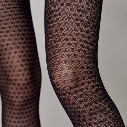 Conte Vision 30 Den - Fantasy Women's Tights with an openwork geometric pattern "dots" (20С-95СП)